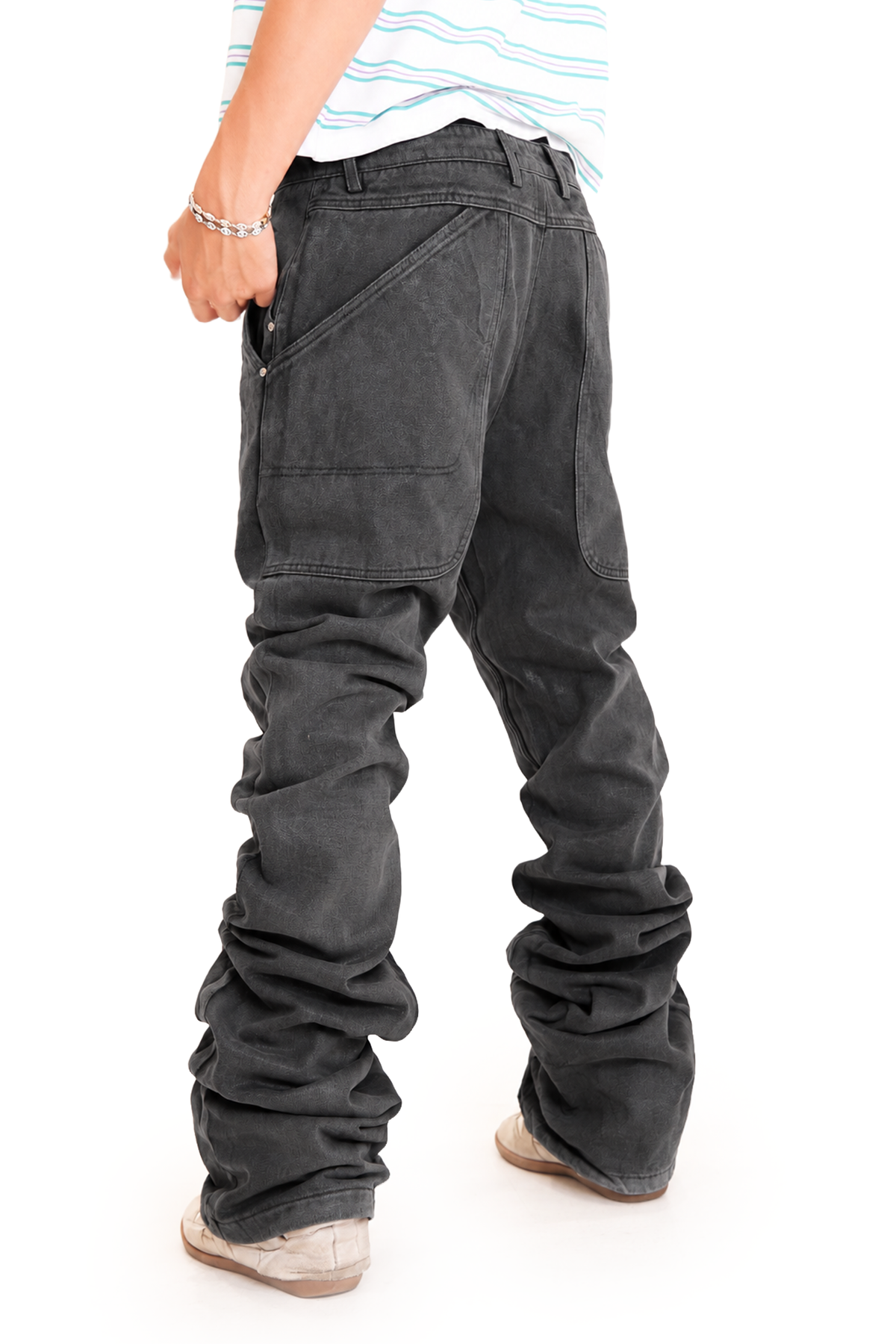 Black Waxed Stacking Denims