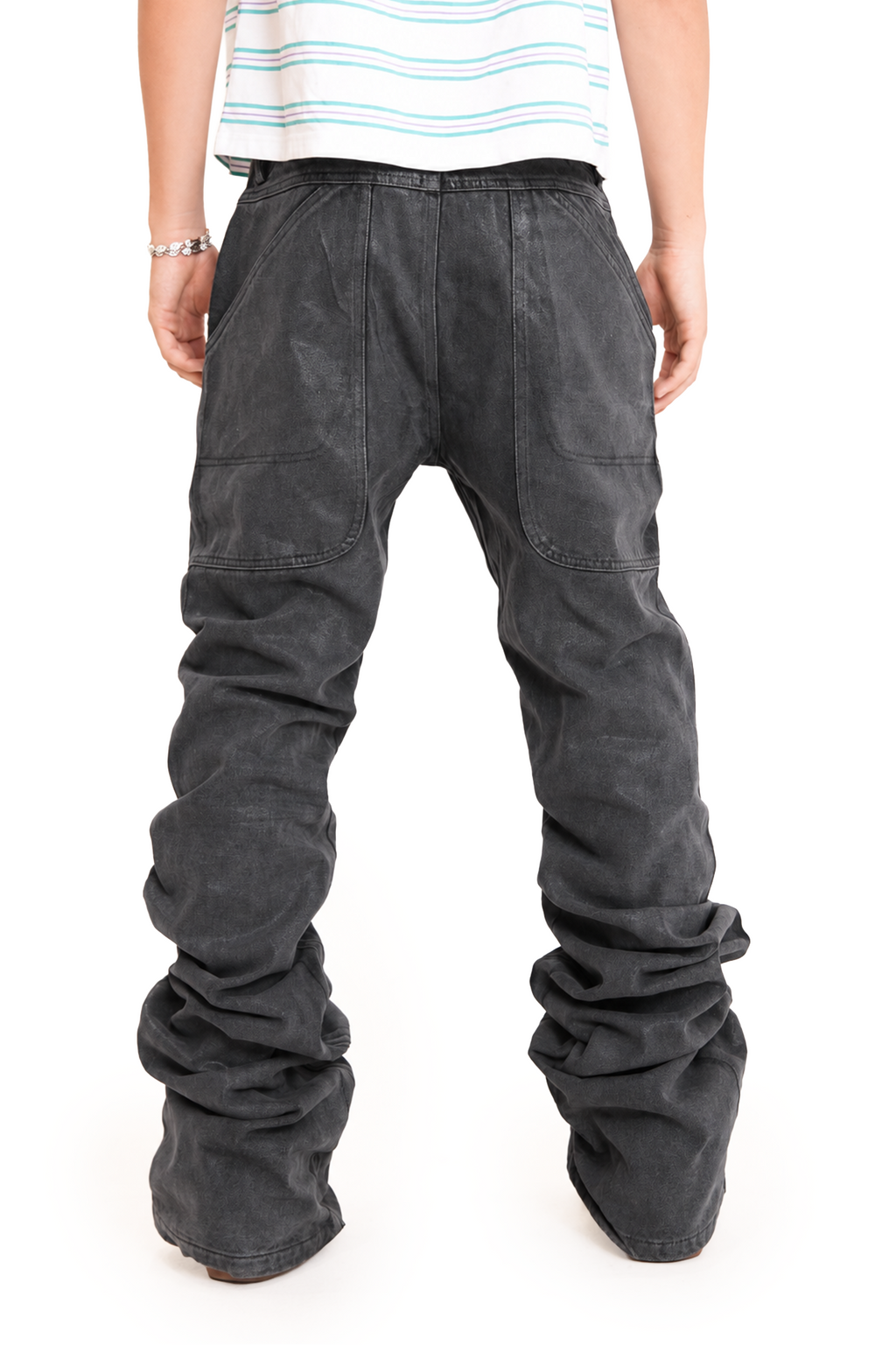 Black Waxed Stacking Denims