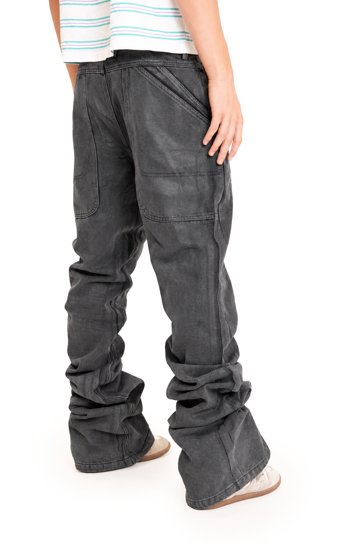 Black Waxed Stacking Denims
