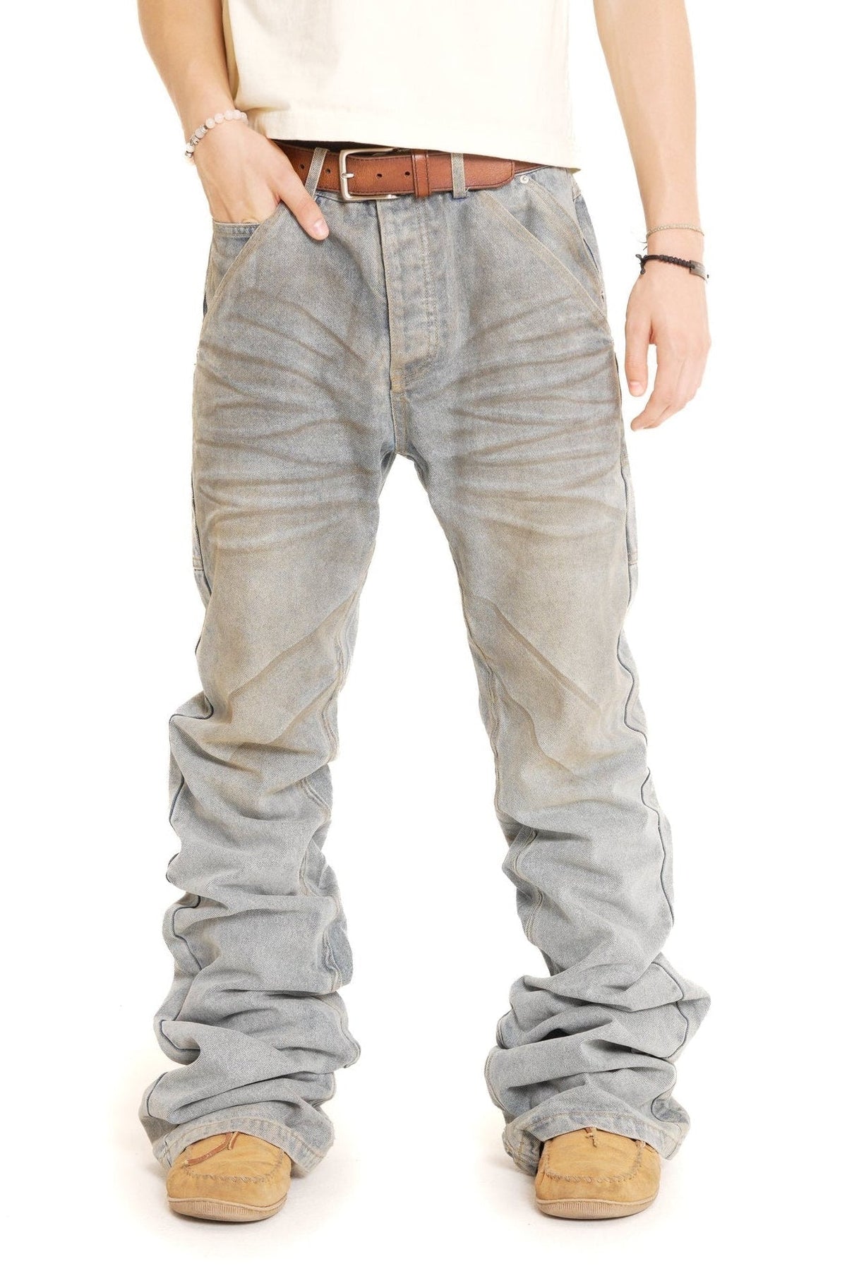 Bleu Waxed Stacking Denims