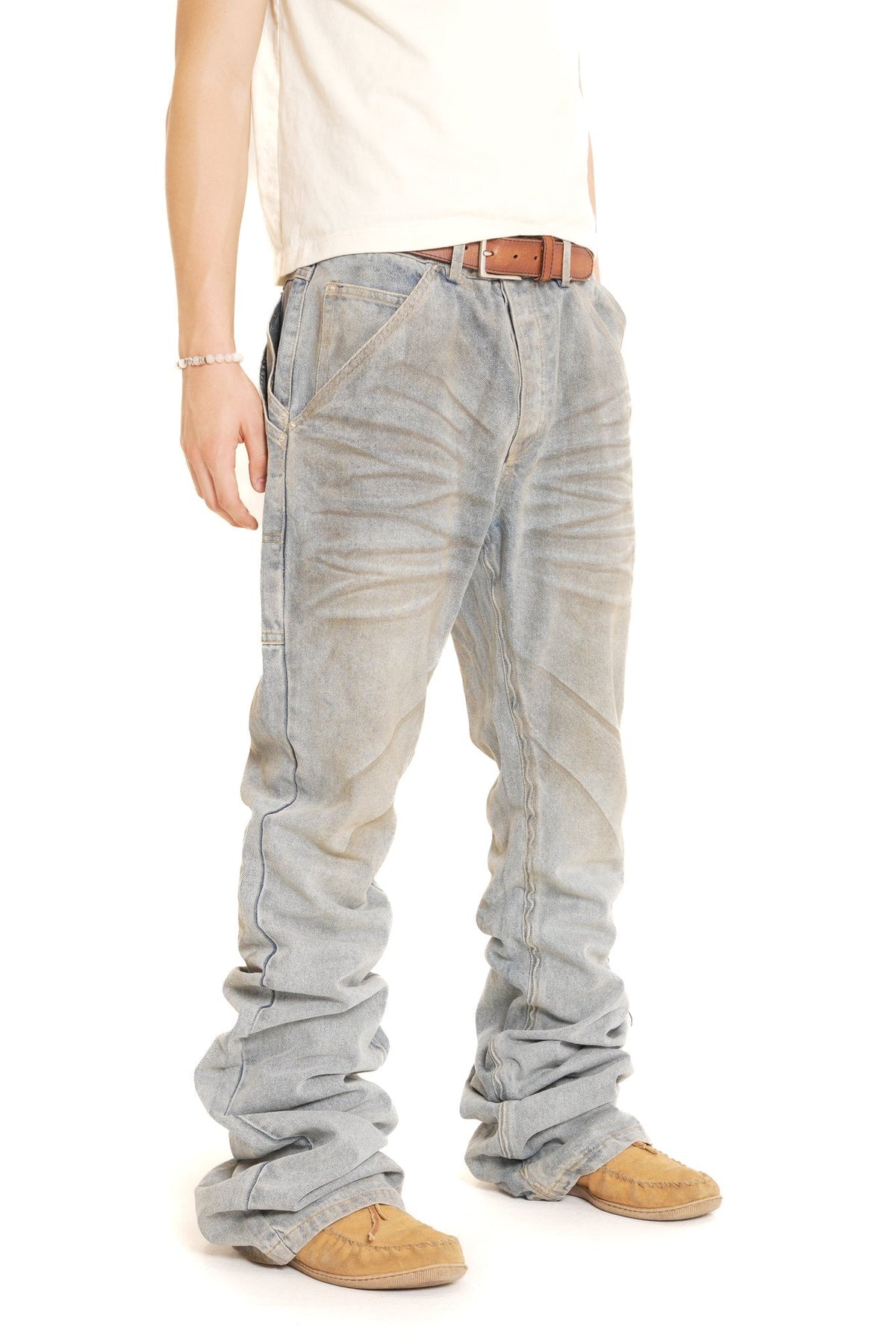 Bleu Waxed Stacking Denims