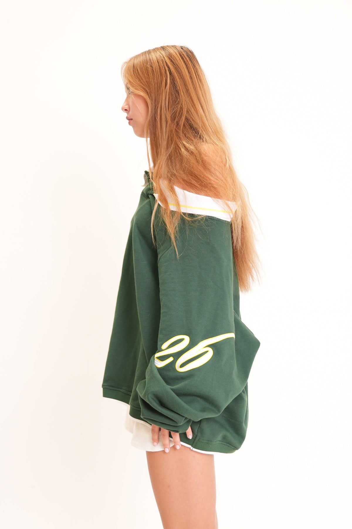 Drop Shoulder Rugby Raglan Polo