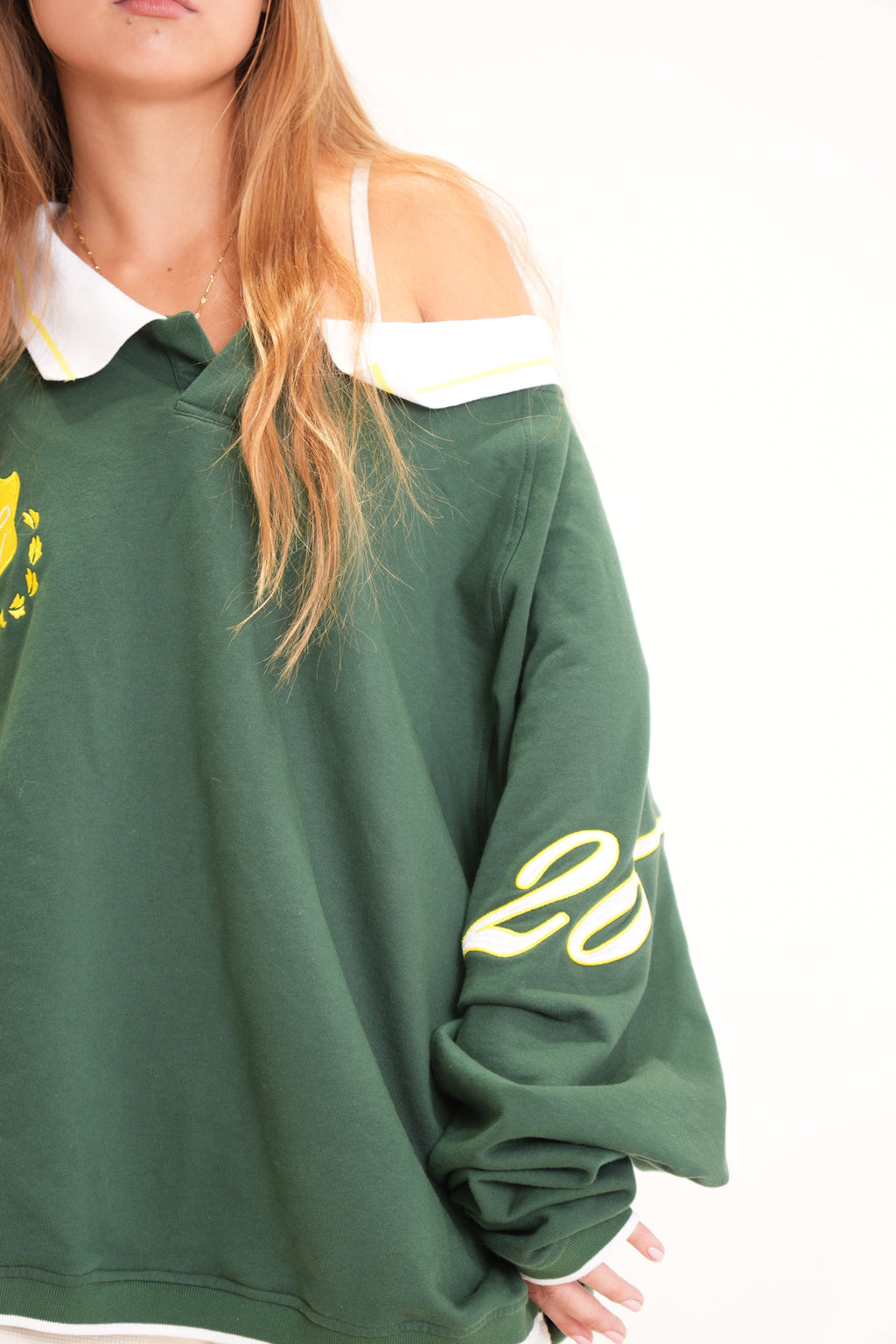 Drop Shoulder Rugby Raglan Polo