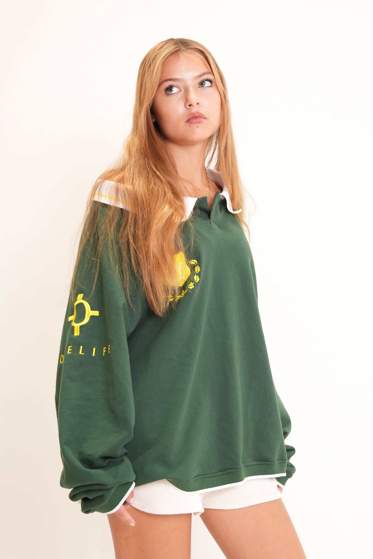 Drop Shoulder Rugby Raglan Polo