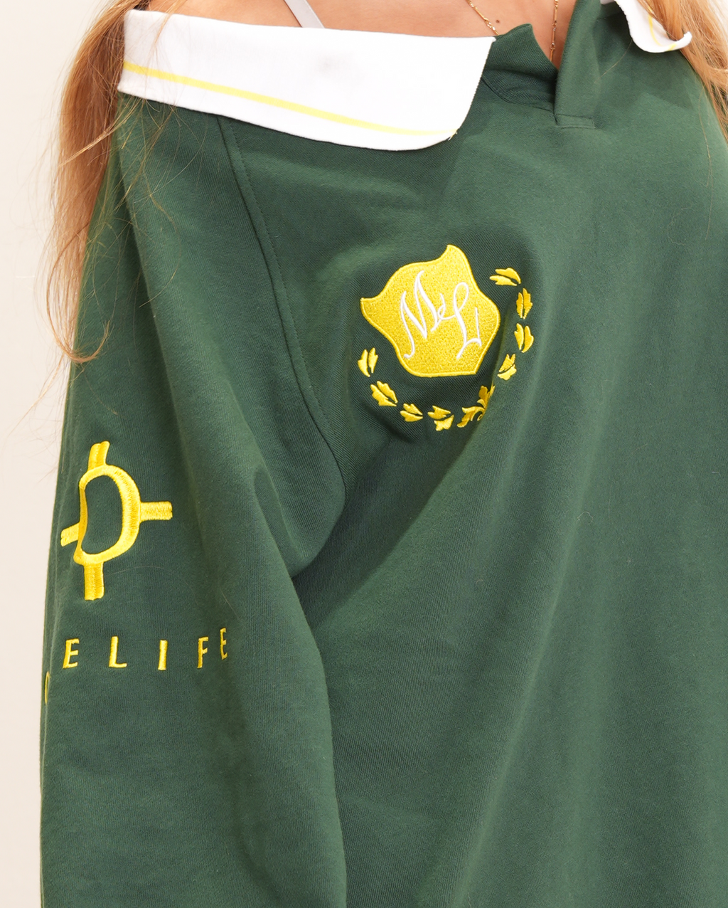 Drop Shoulder Rugby Raglan Polo