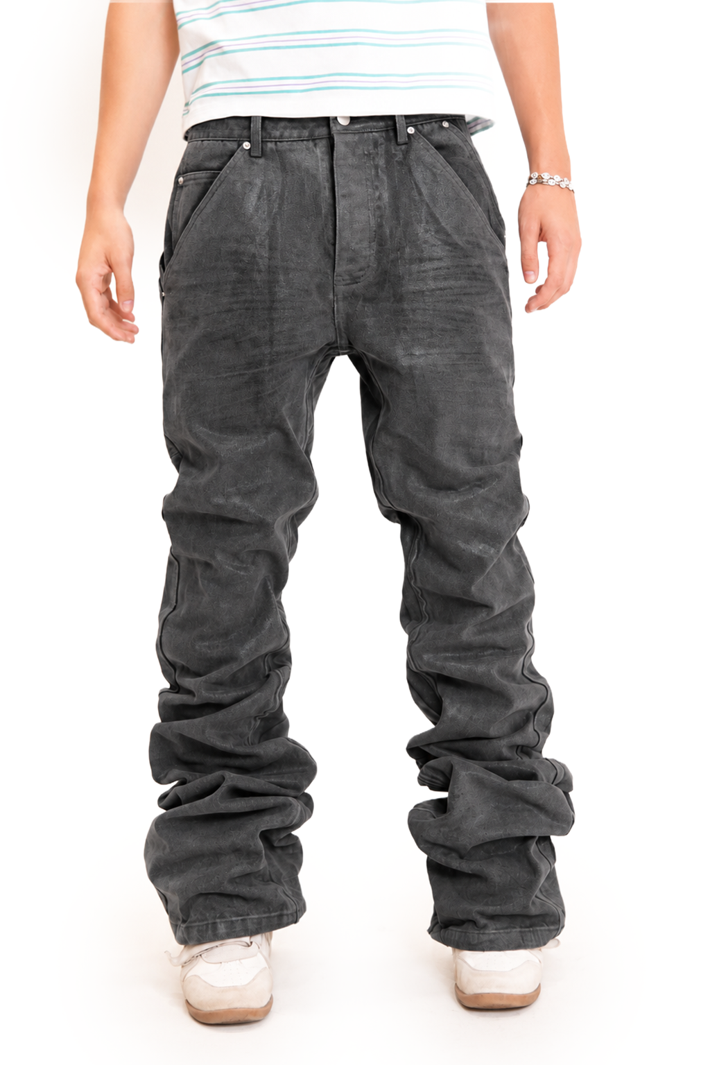 Black Waxed Stacking Denims